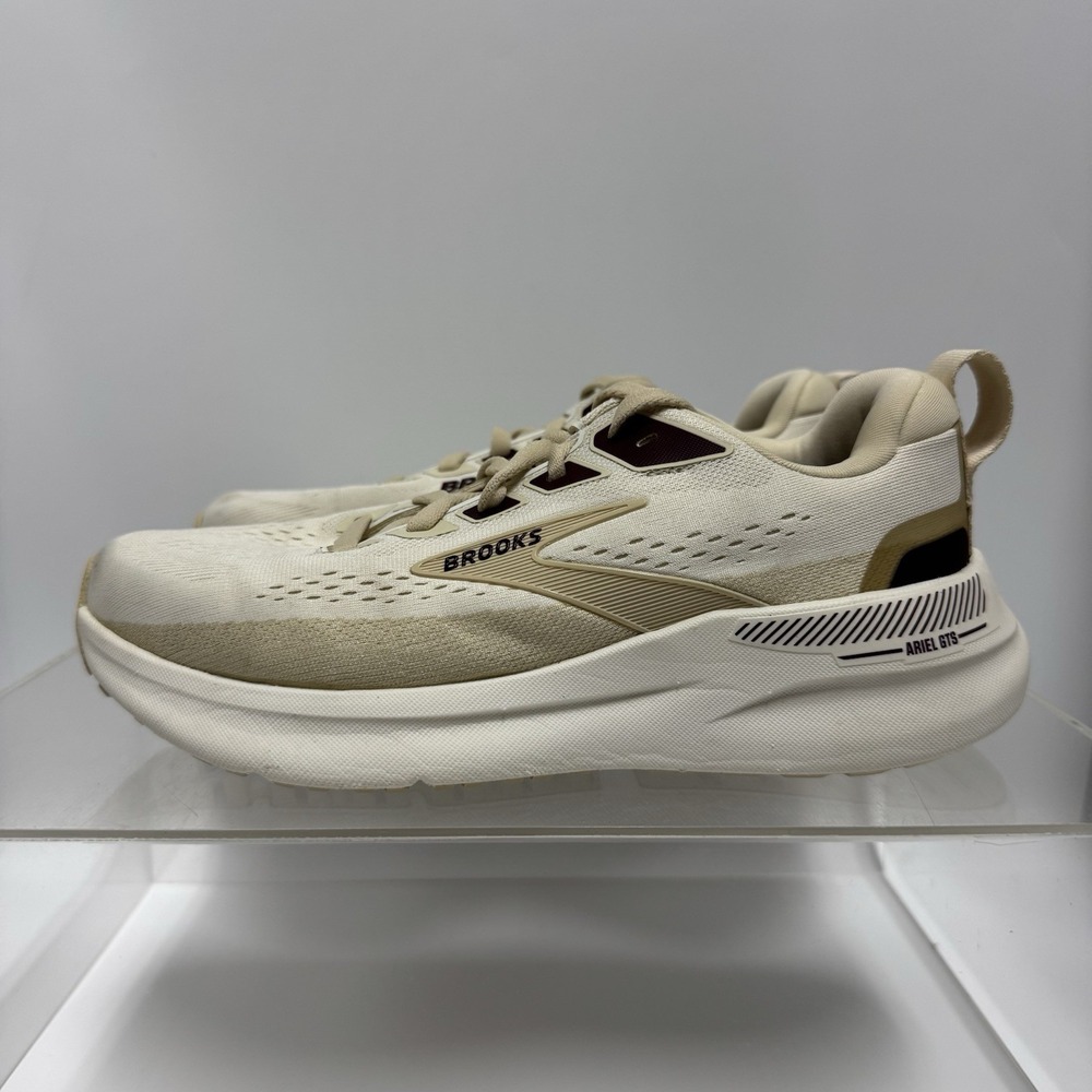 Brooks Ariel GTS 26 1204441D288 Beige Sand Running Shoes Women's Size 7 D Wide